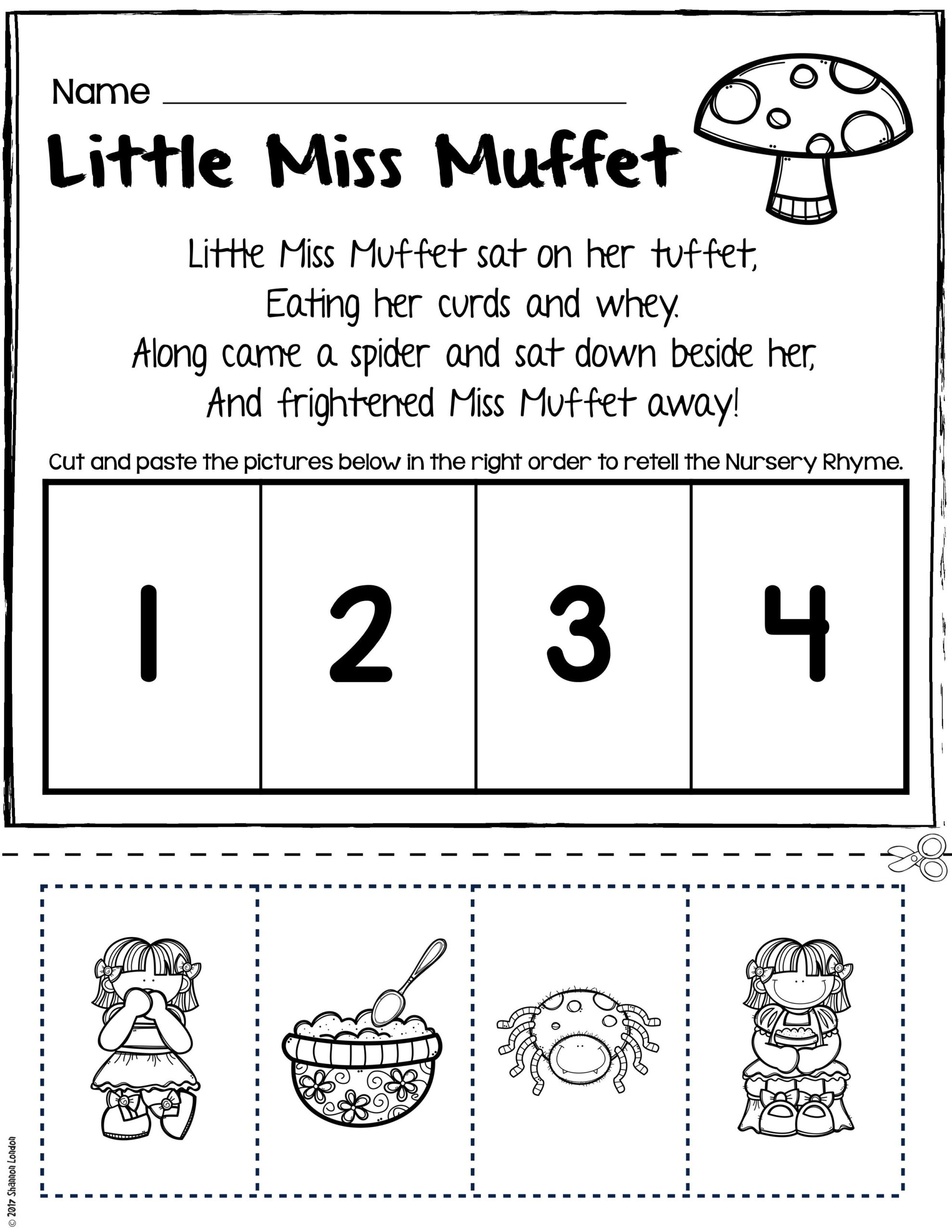 Nursery Rhymes Printable Sheets