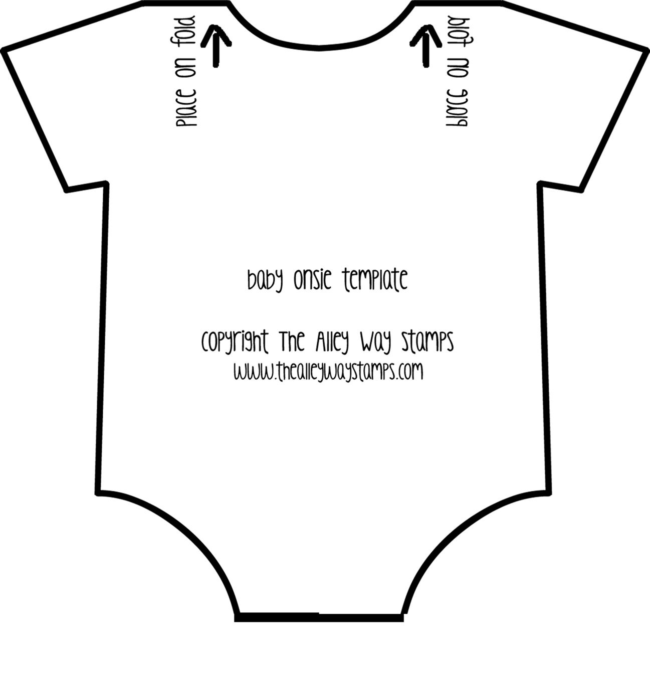 free printable baby onesie card template