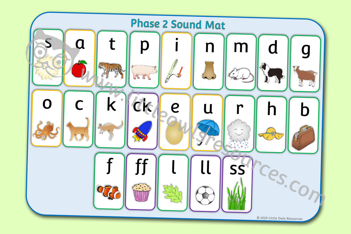 letters and sounds phase 2 printable activities