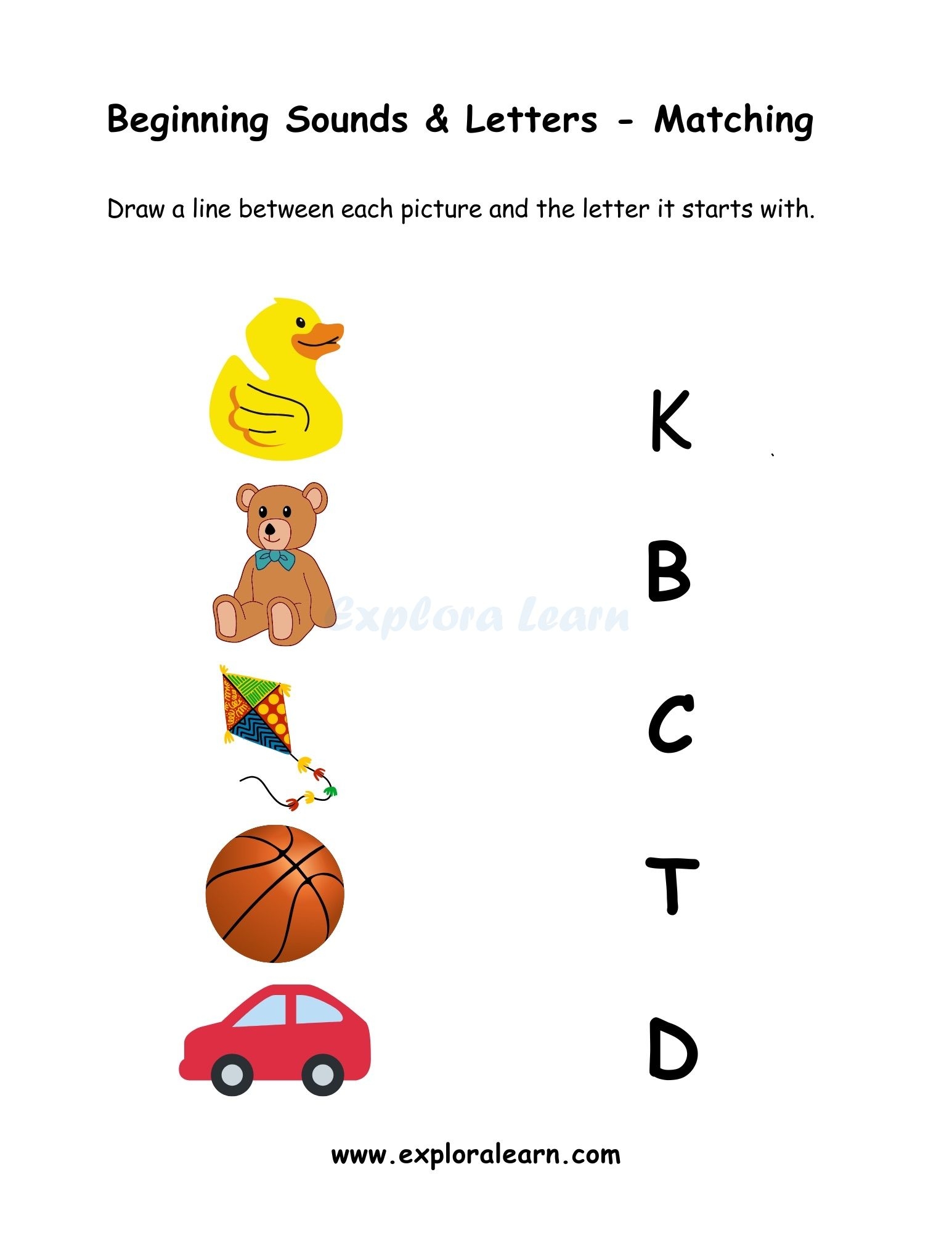 Phonics Worksheets LKG