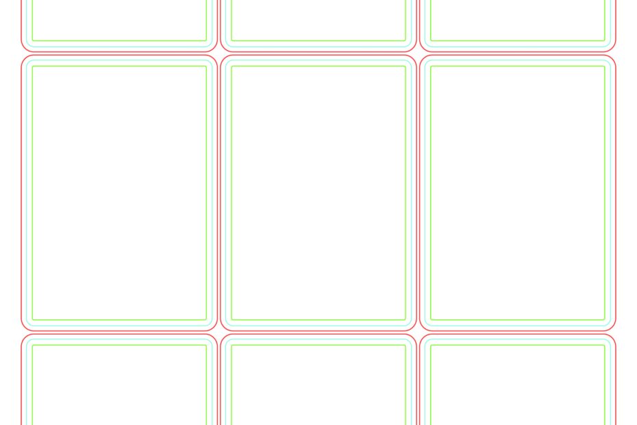 Playing Cards Formatting Templates Print Play