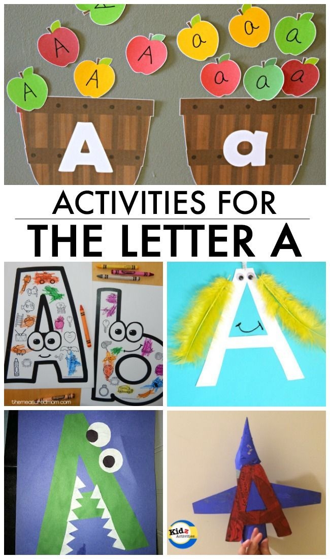 letter a activity for preschool printable