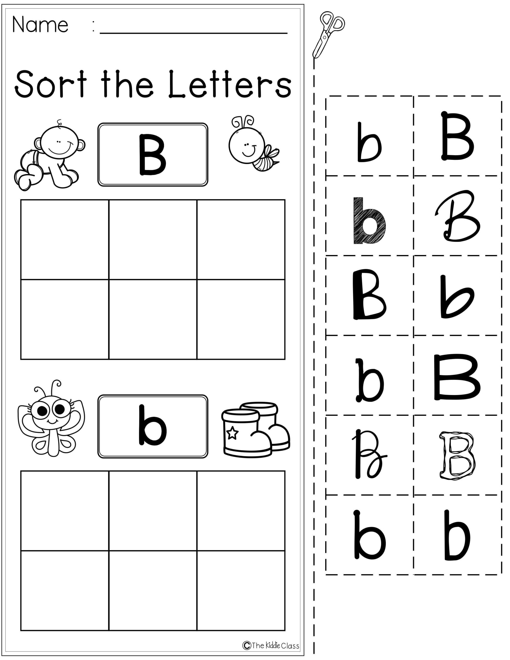 Preschool Letter B Worksheet