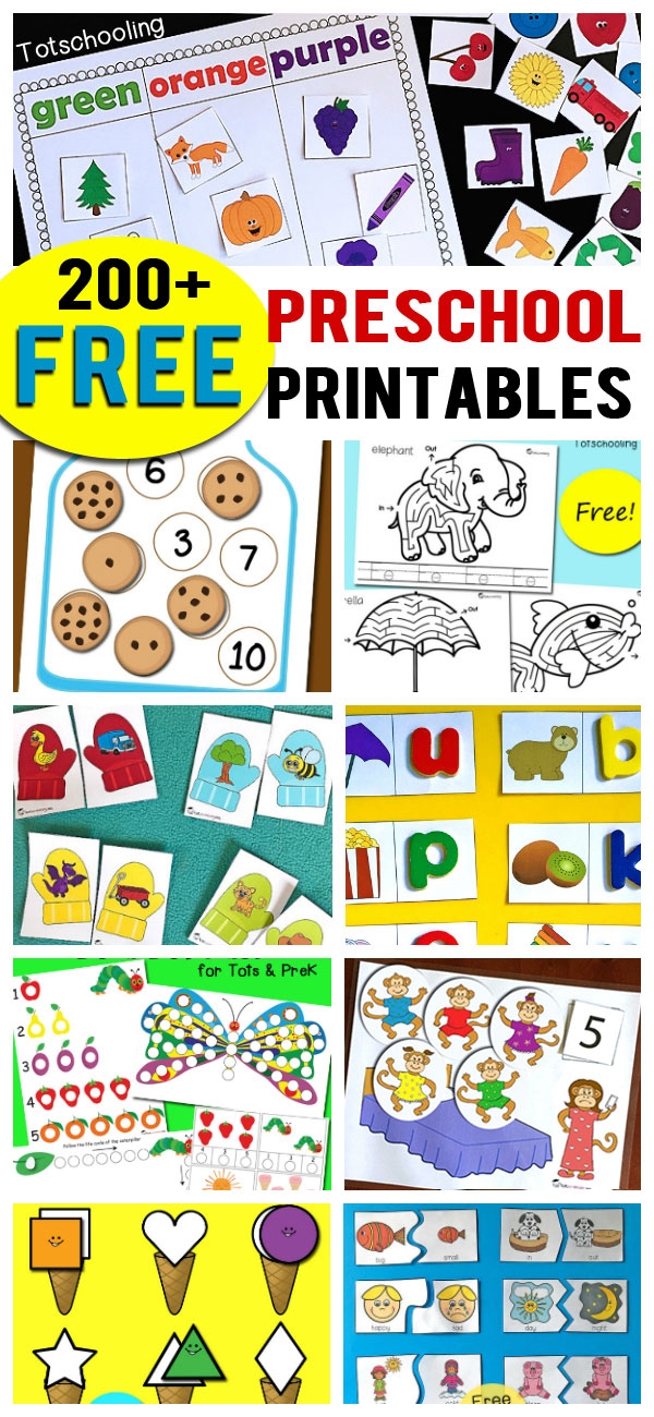 daycare printable activities
