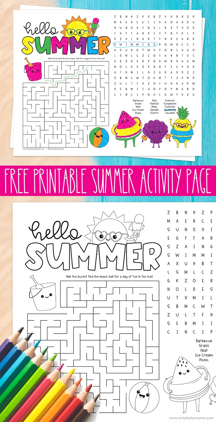 Printable Activity Sheets For Kids