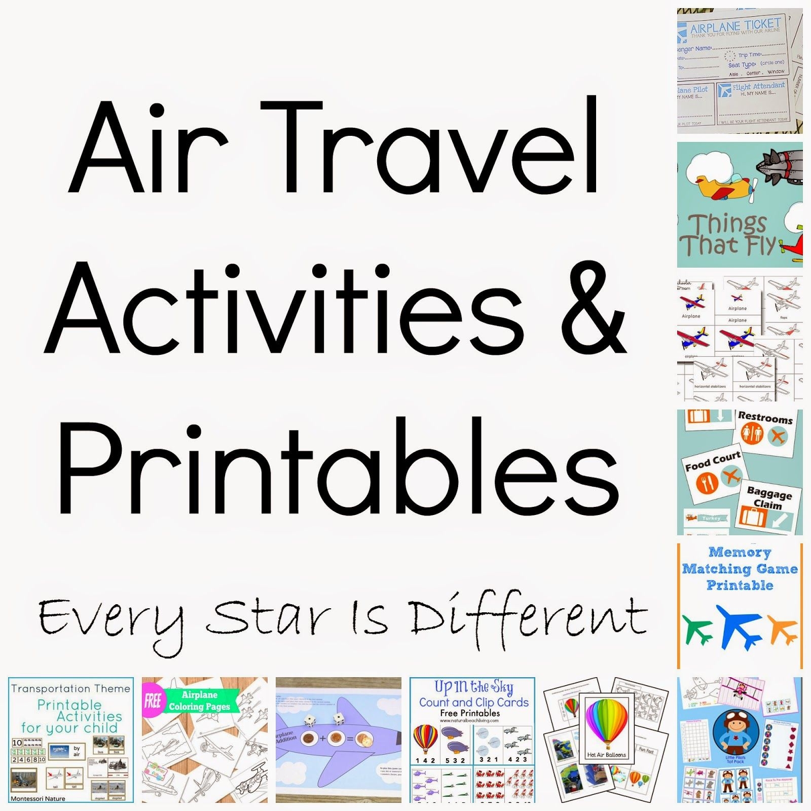 Printable Airplane Activities