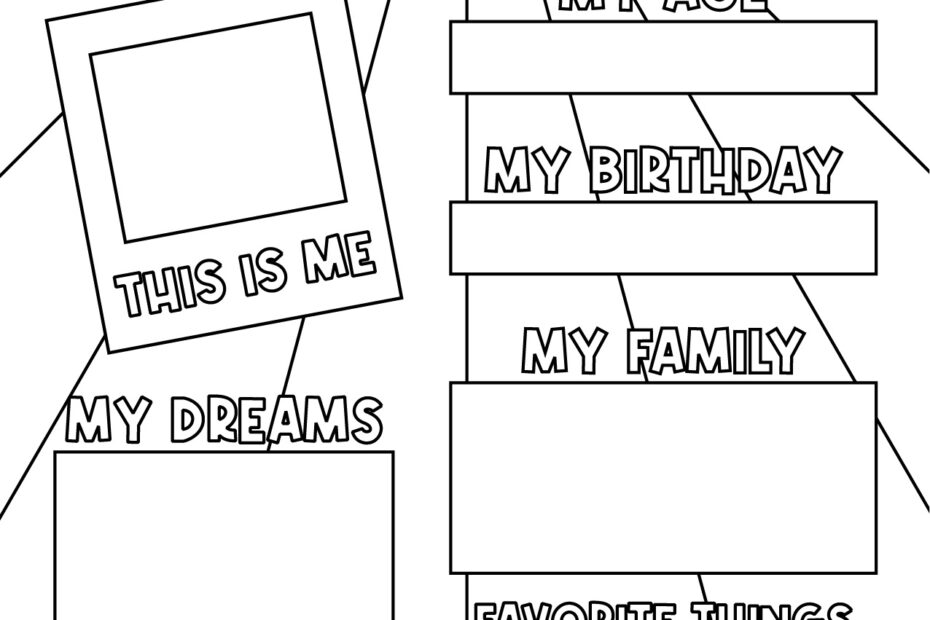 Printable All About Me Worksheet Free