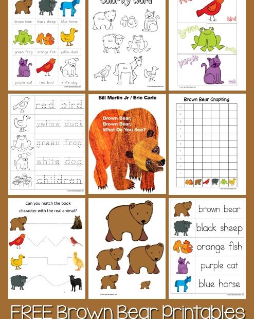 Printable Brown Bear Brown Bear Activities Pdf