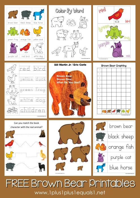 Printable Brown Bear Brown Bear Activities Pdf