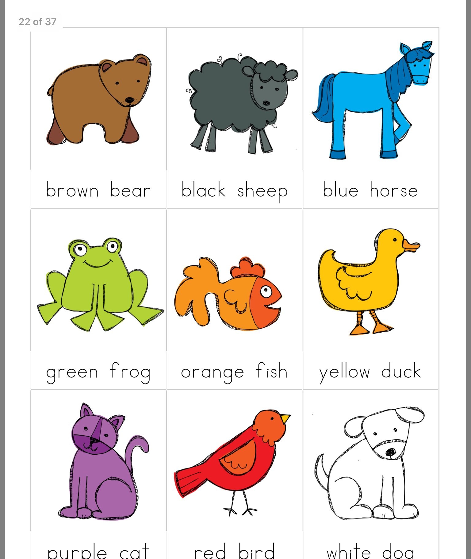 Printable Brown Bear Brown Bear