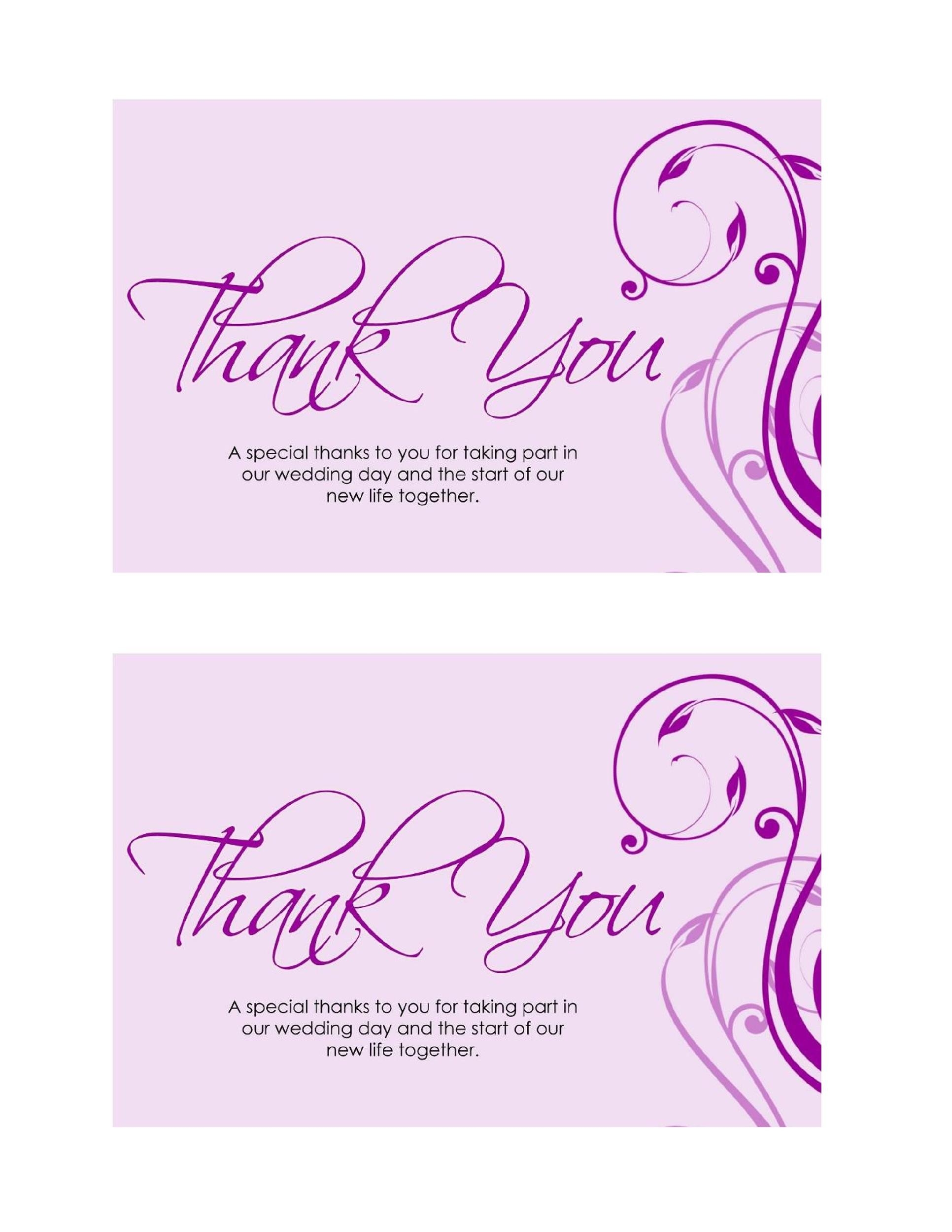 Printable Business Thank You Cards