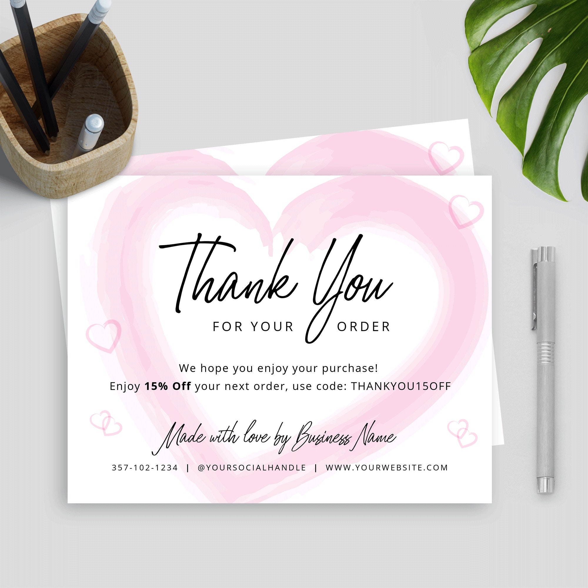 Printable Business Thank You Cards
