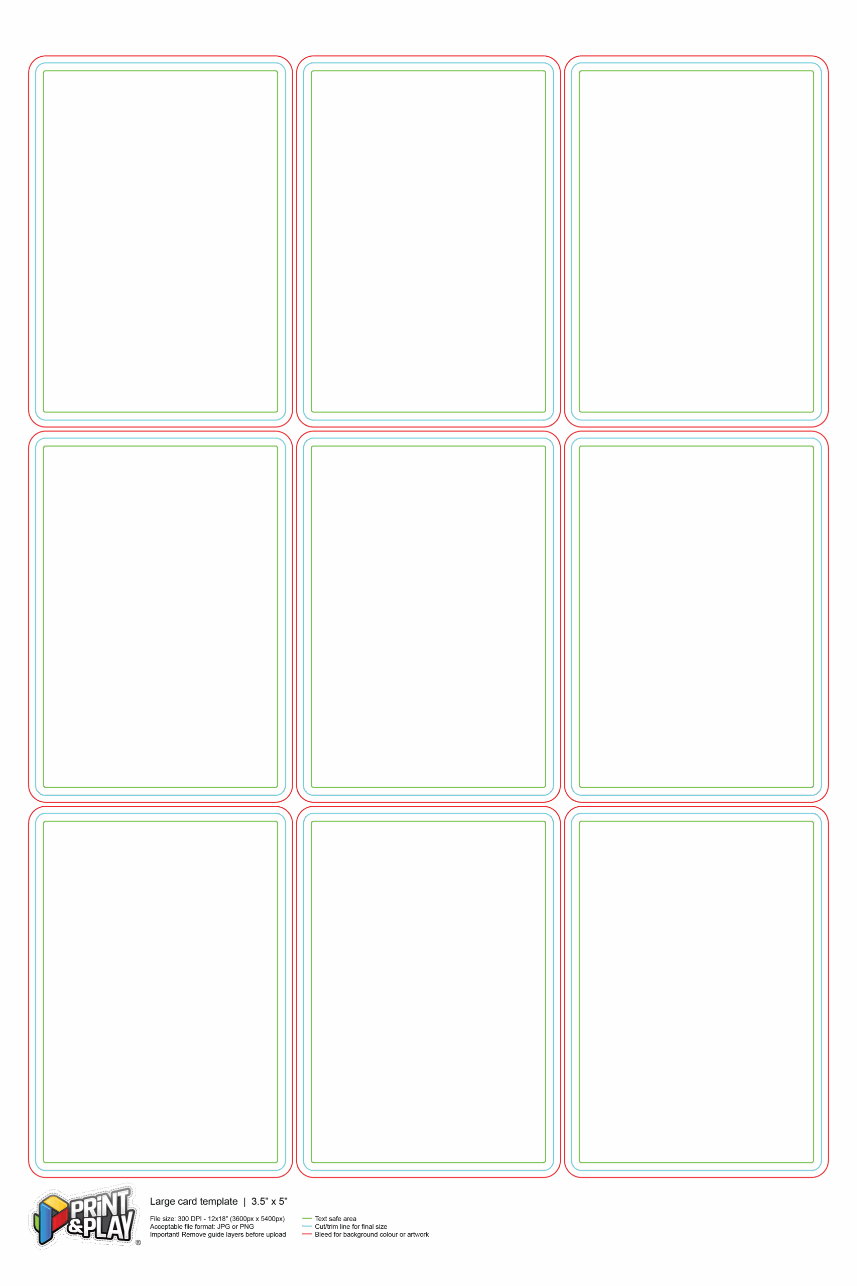 Printable Card Layout Printable Cards
