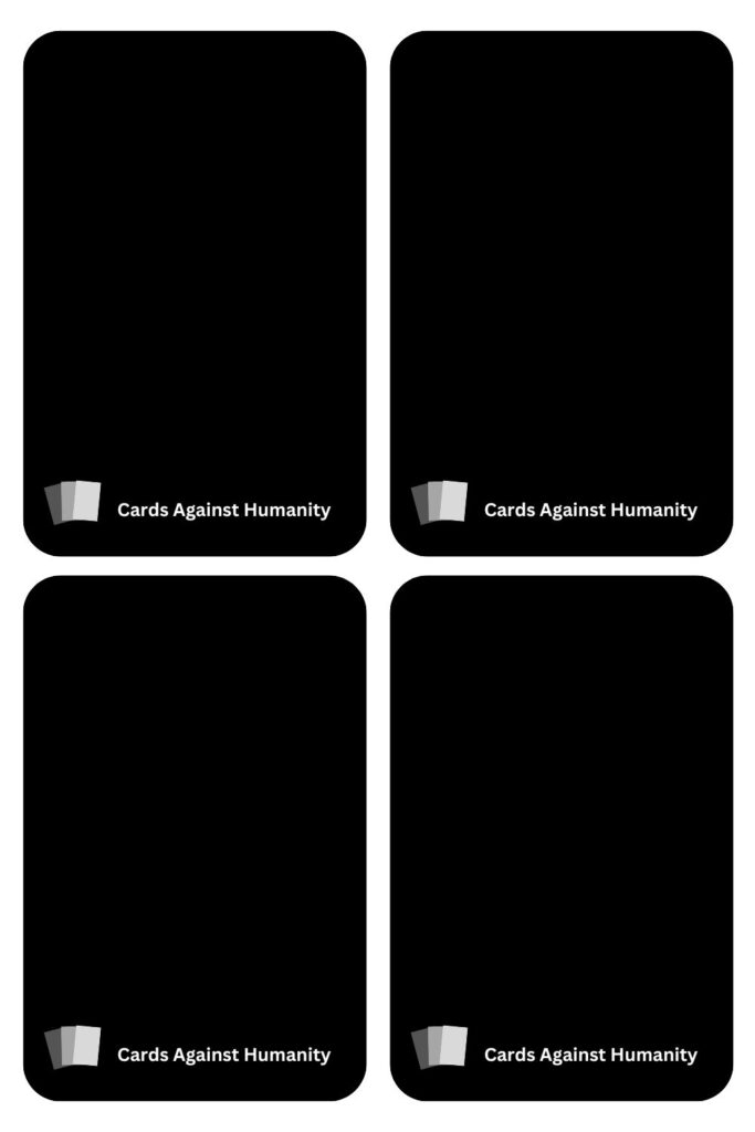 Printable Cards Against Humanity Templates Blank Ideas Filled 