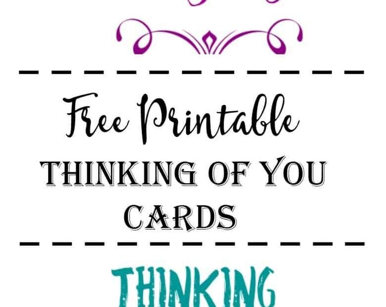 Printable Cards Free Thinking Of You
