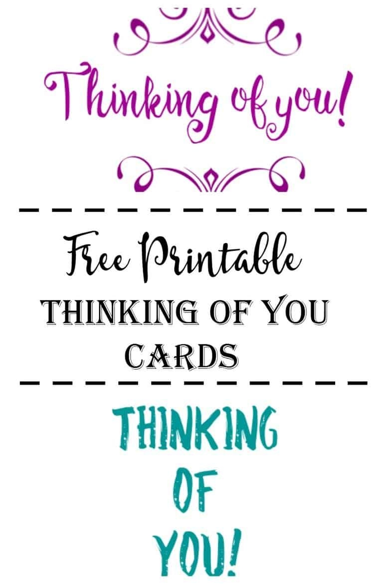 Printable Cards Free Thinking Of You
