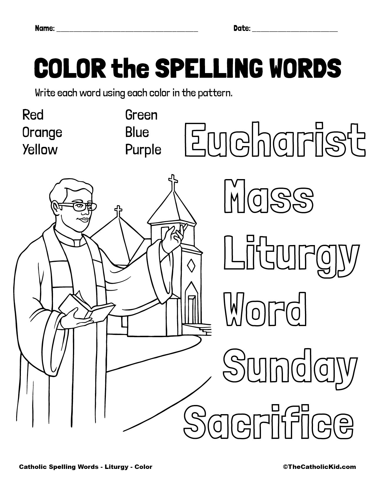catholic printable activities