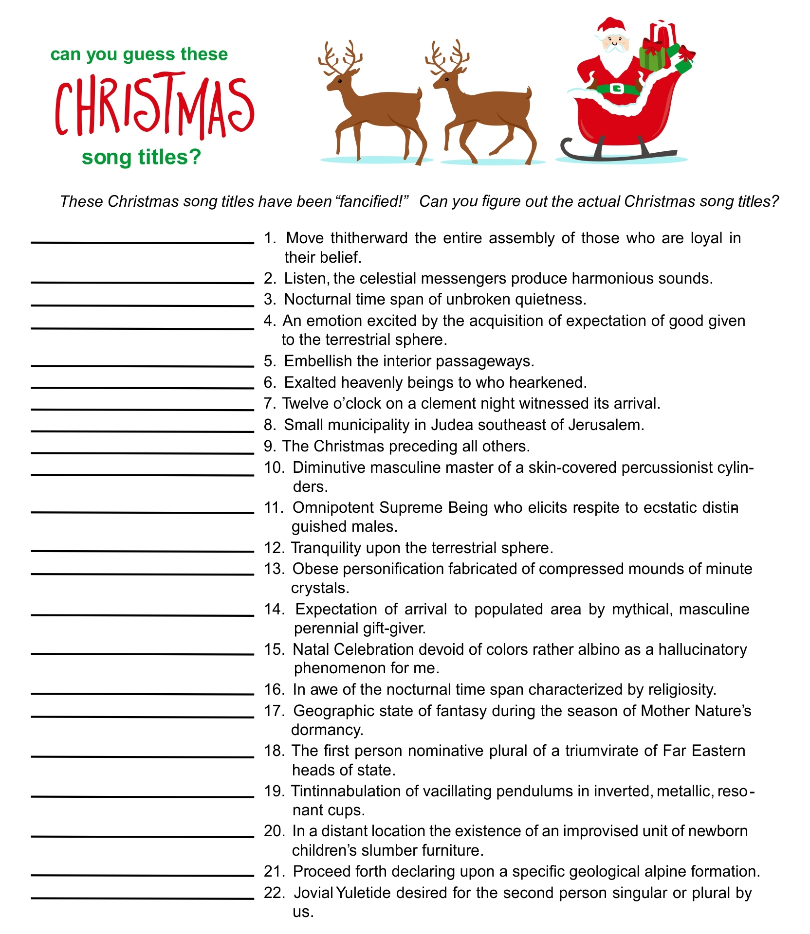 Printable Christmas Activities 8 Free PDF Printables Printablee