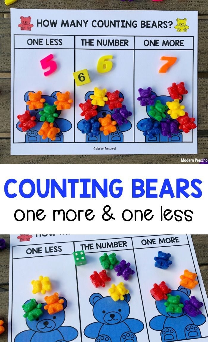 counting bear activities printables