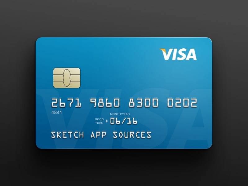 classroom visa credit card template printable