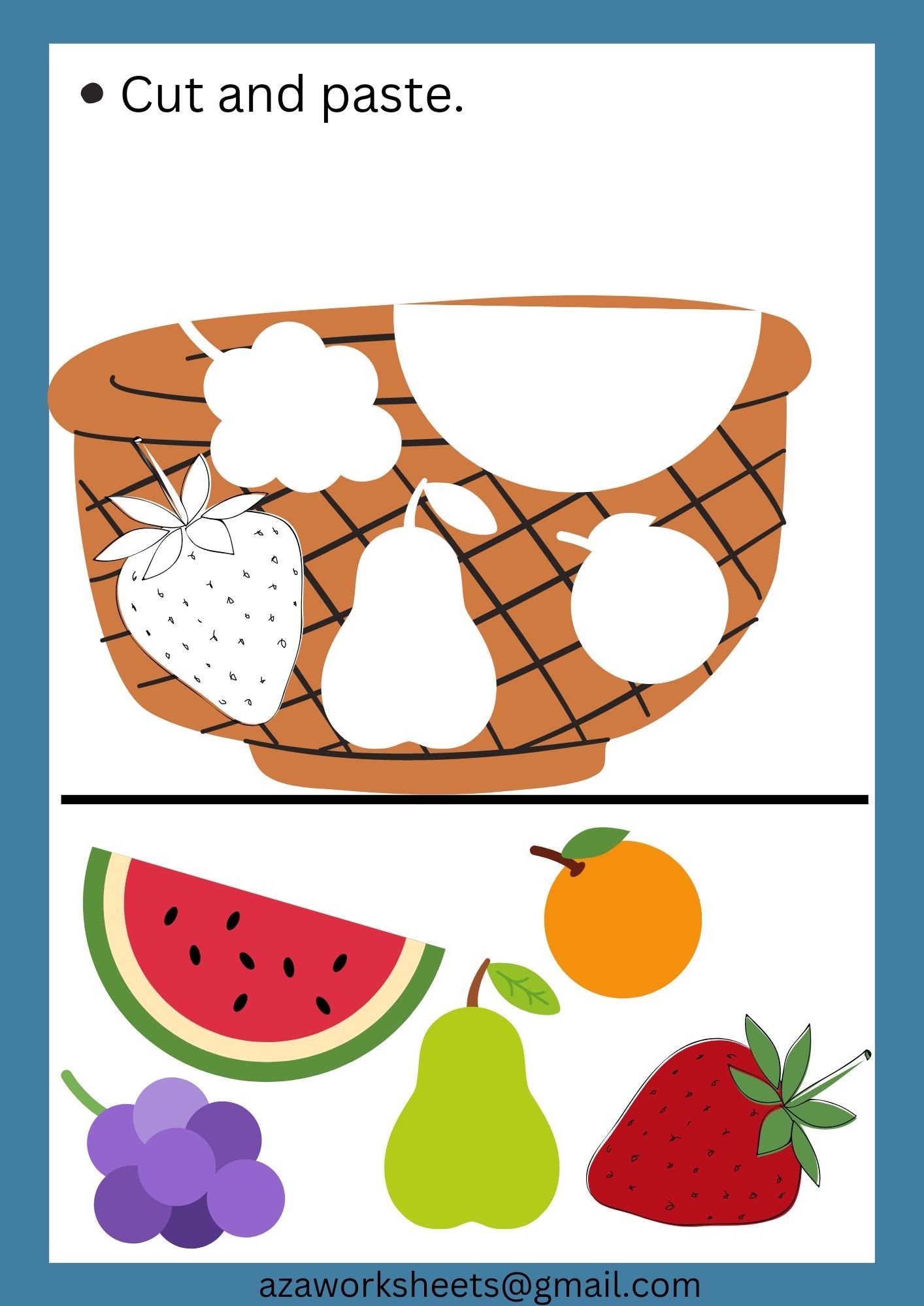 Printable Cut And Paste Worksheets
