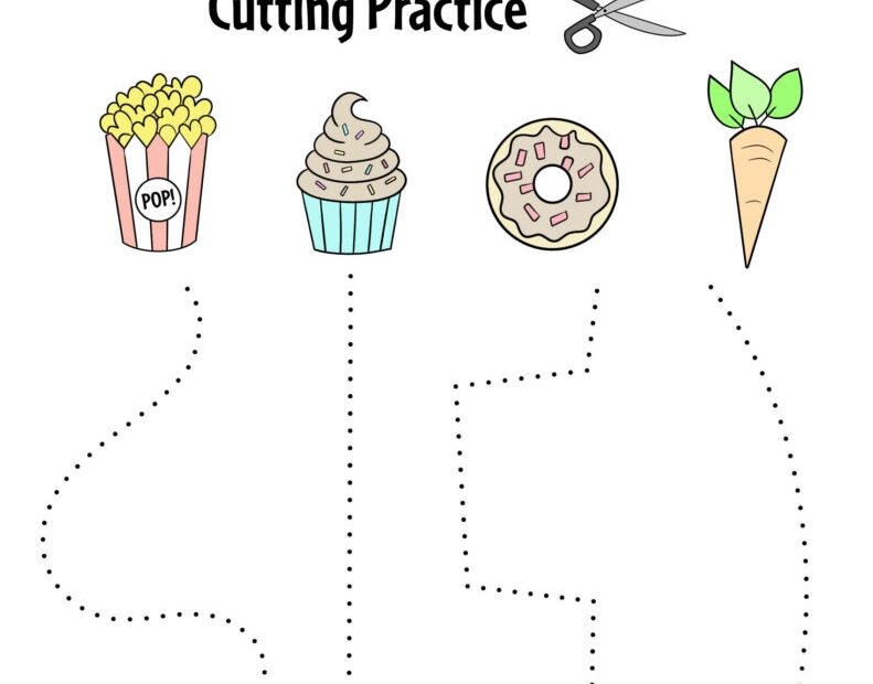 Printable Cutting Worksheets For Kids