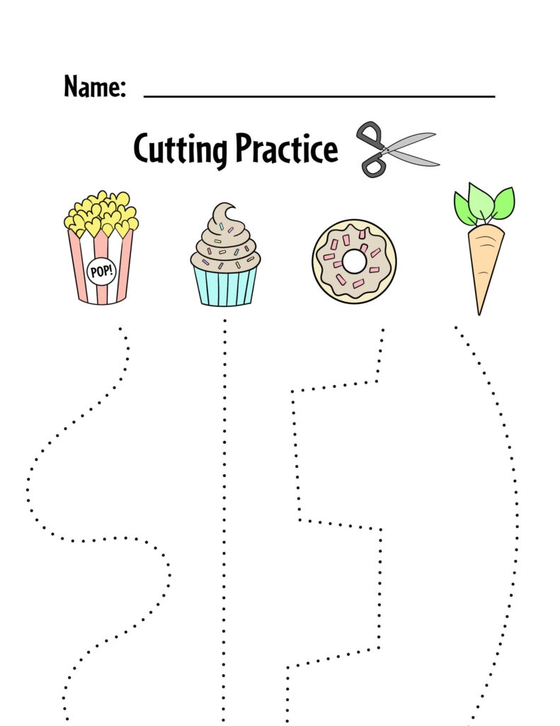 Printable Cutting Worksheets For Kids
