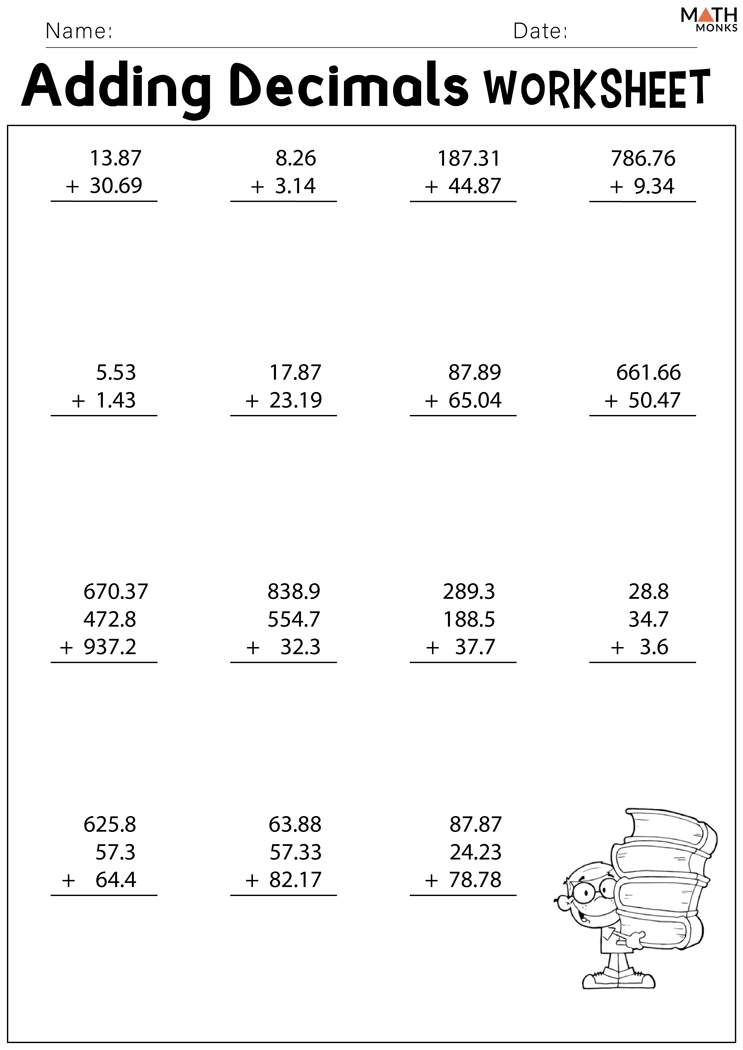 Printable Decimal Worksheets