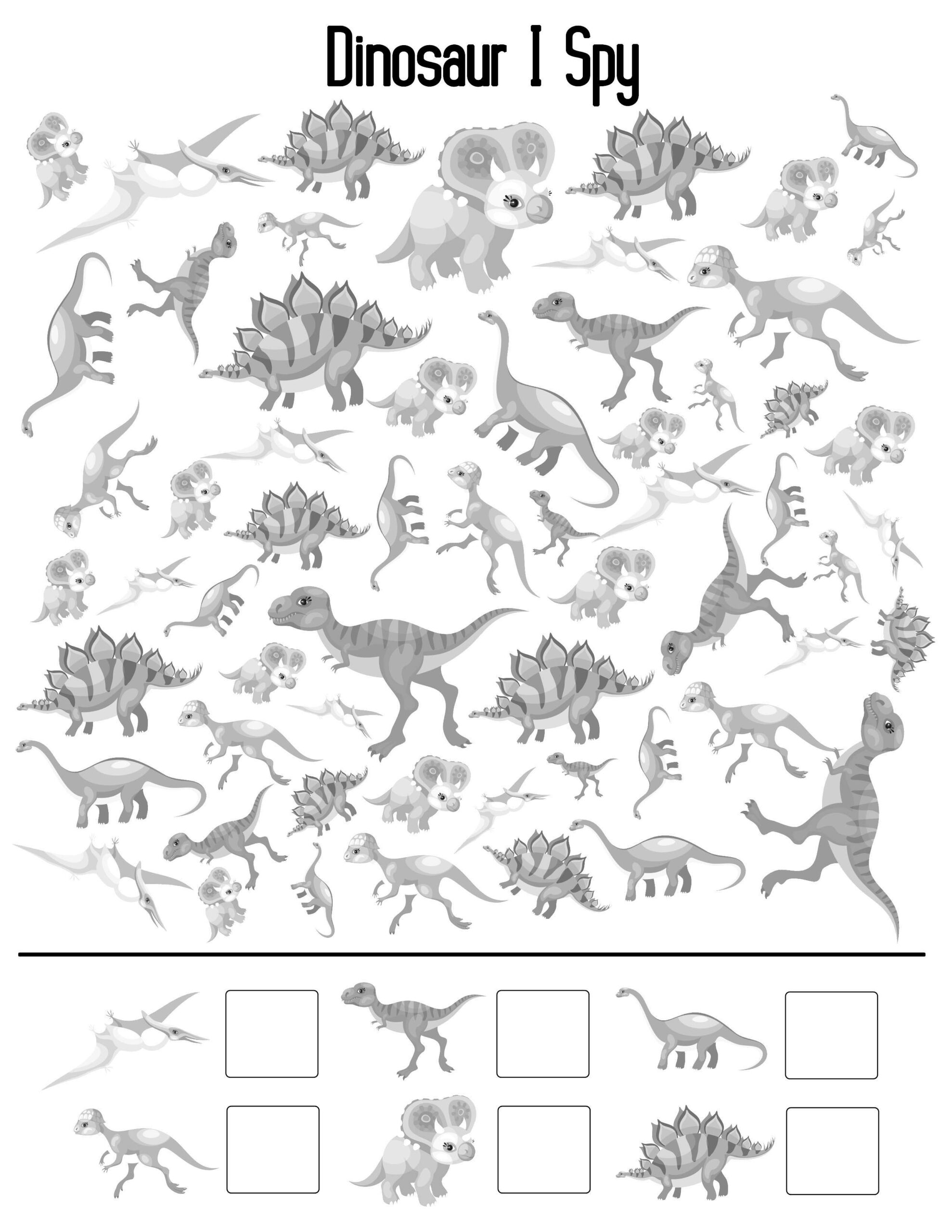 Printable Dinosaur Activity Sheets