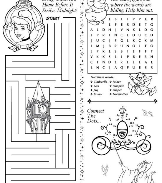Printable Disney Activities