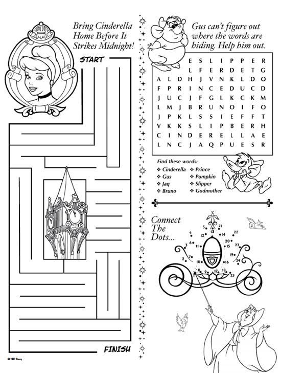 Printable Disney Activity Sheets Minimalist Printable Wall Art