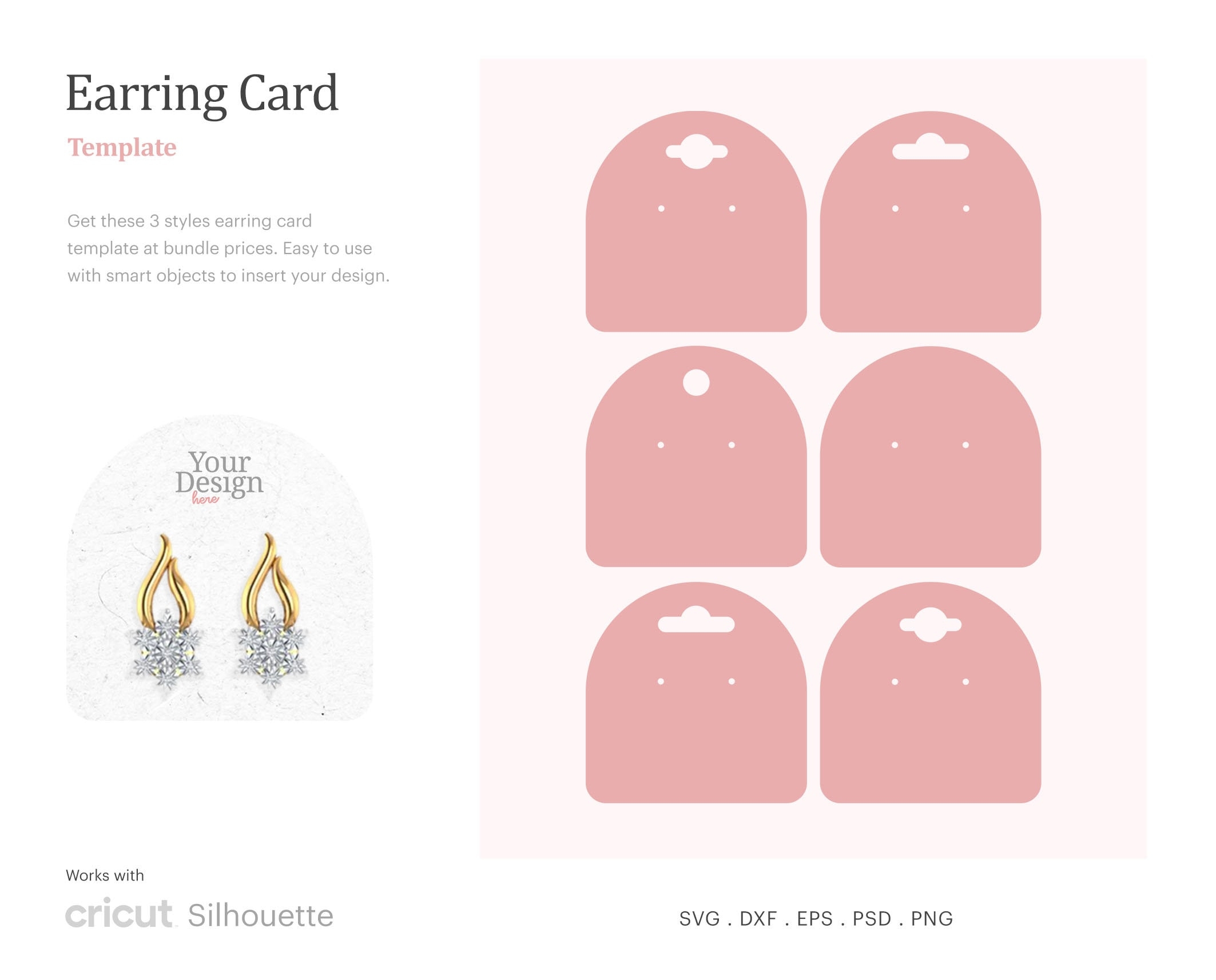 Printable Earring Card Template Free Download Web August 18 2021 By 