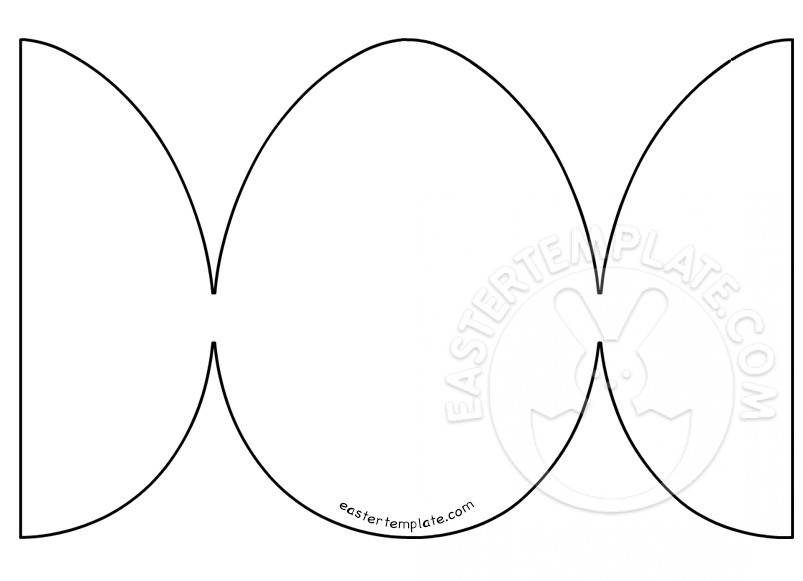 easter egg card template printable