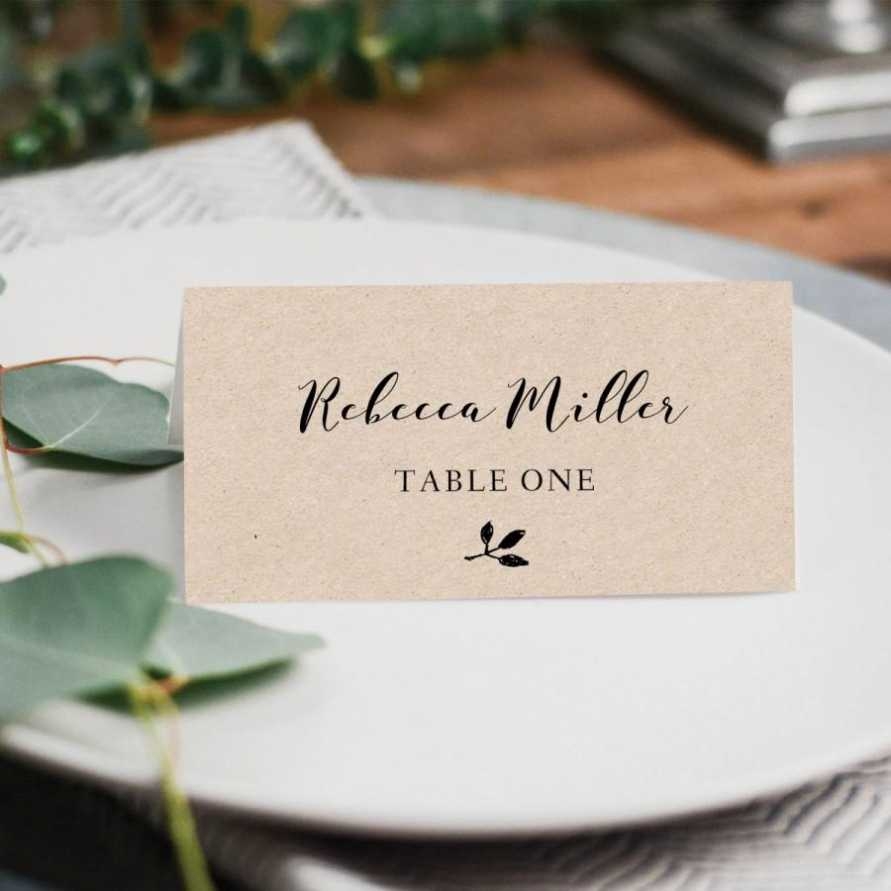 escort cards printable template