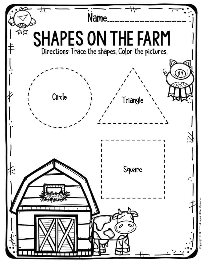 Printable Farm Activities For Preschoolers