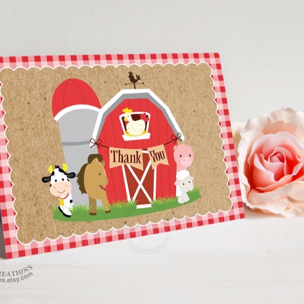 farmhouse note card printable template