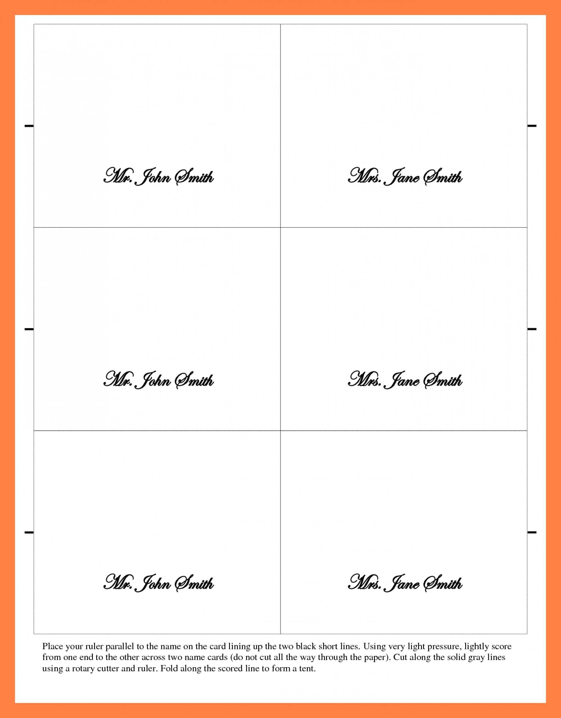 brown tent cards template free printable