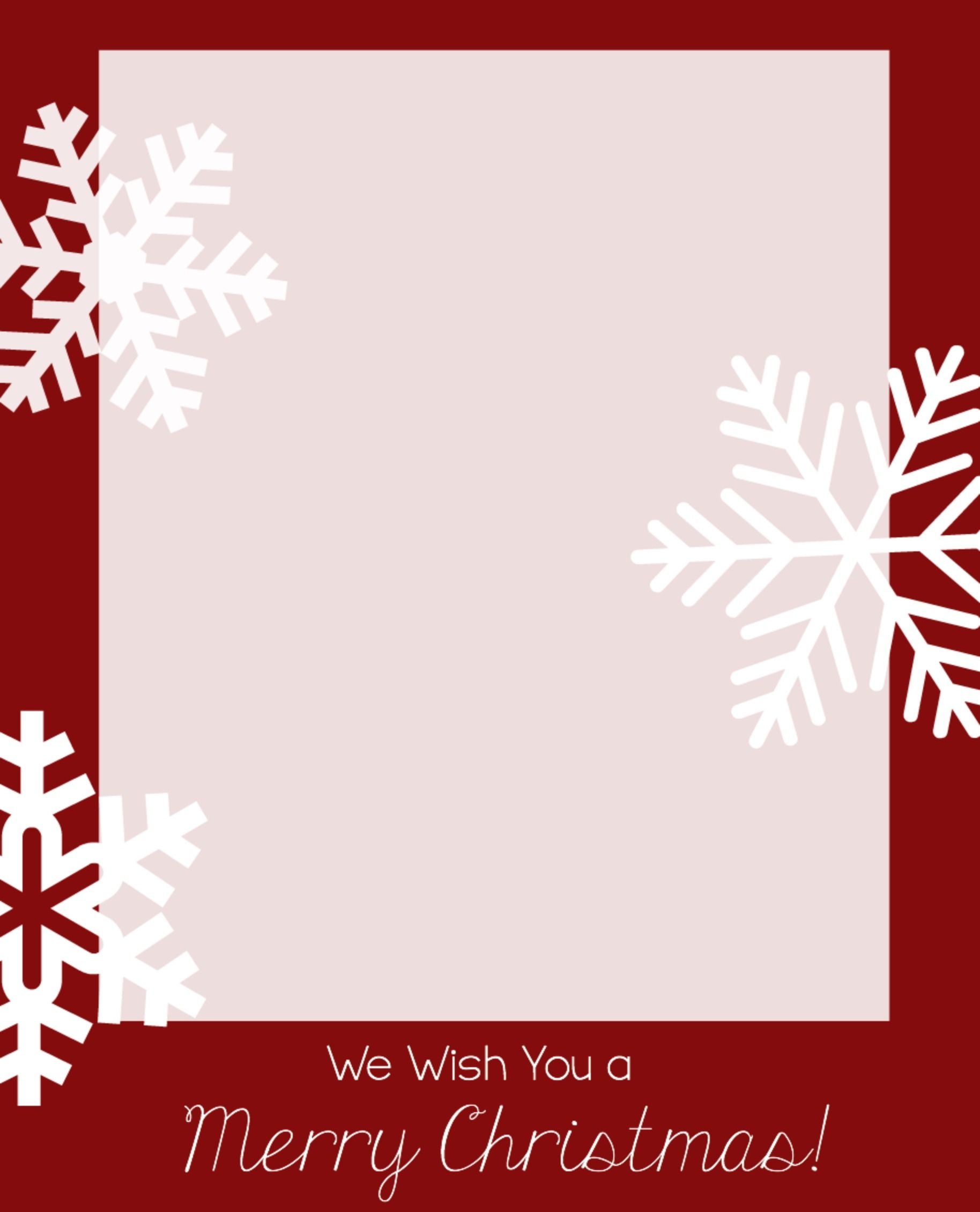 Printable Holiday Card Templates Christmas Templates Card Pr
