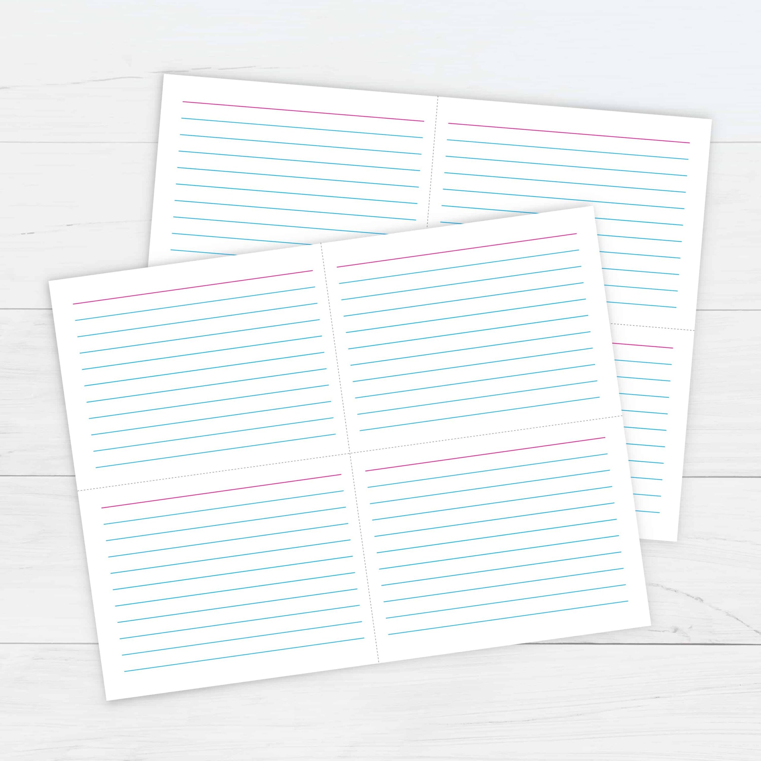 Printable Index Card Template Printable Cards
