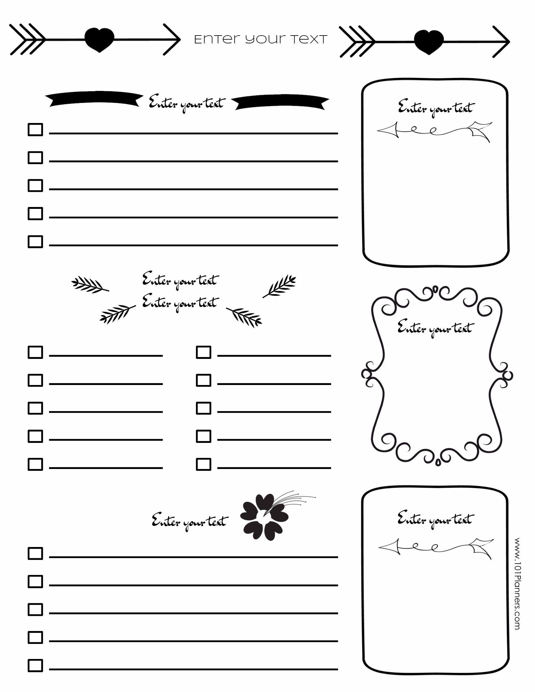 Printable Journal Templates