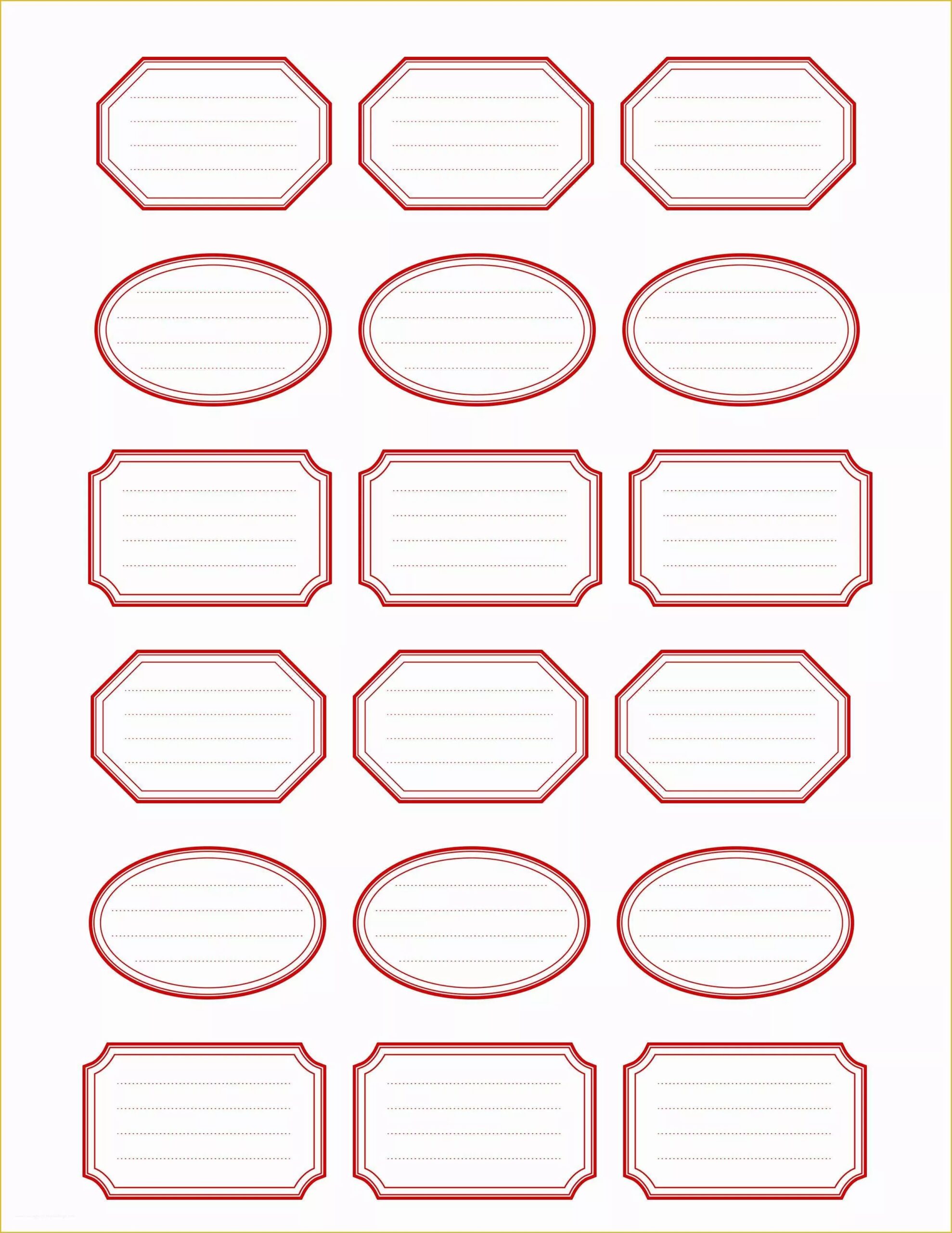 Printable Labels Templates