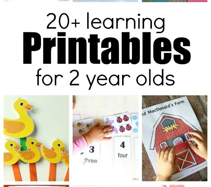 Printable Learning Activities For 2 Year Olds Pdf