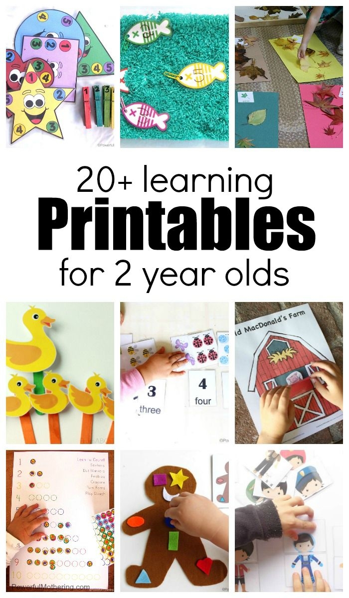 Printable Learning Activities For 2 Year Olds Pdf