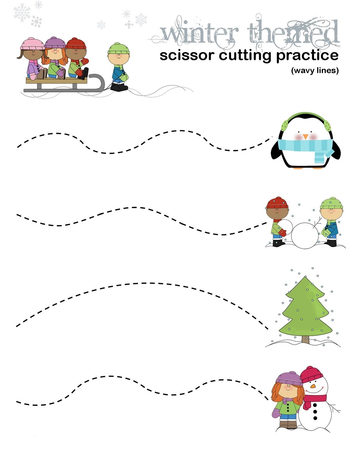 cutting activities for 3 year olds free printable
