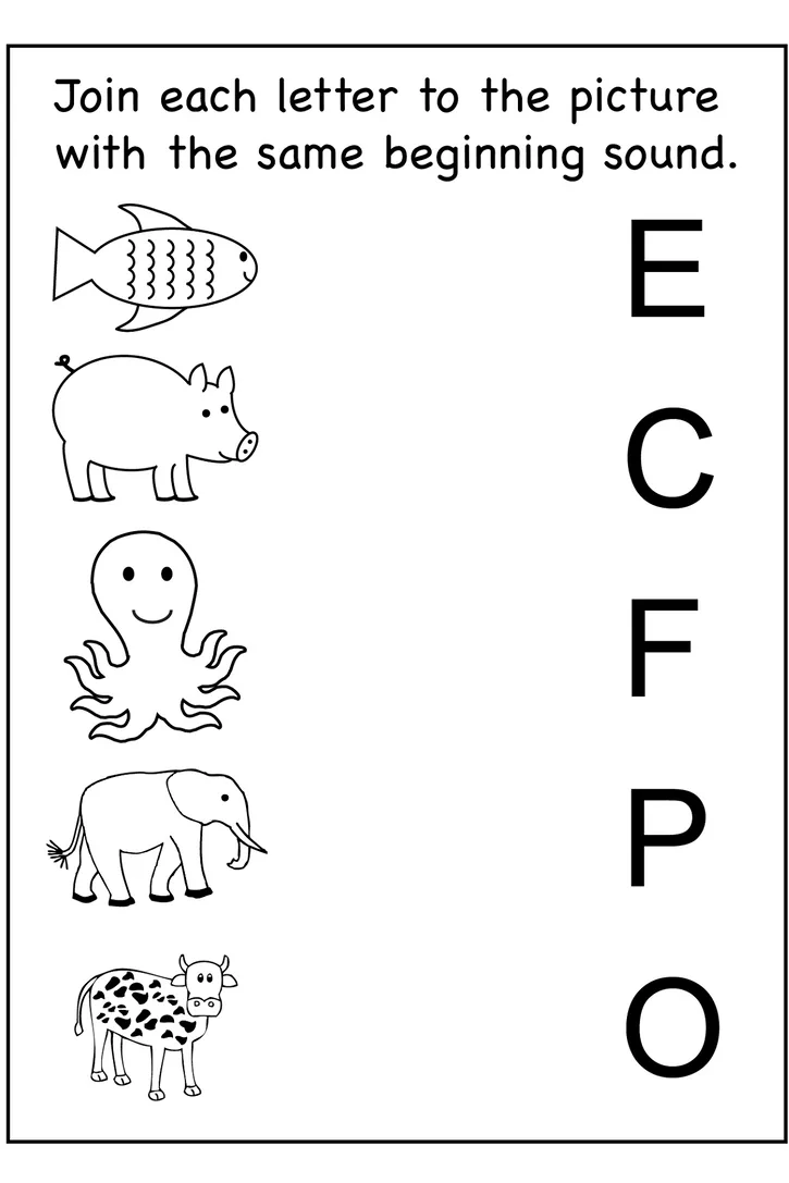 Printable Learning Activities For 4 5 Year Olds