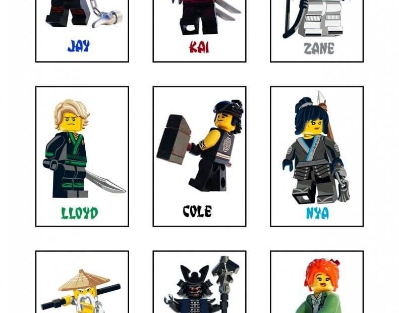 Printable Lego Ninjago Games Memory Shadow Match Artofit