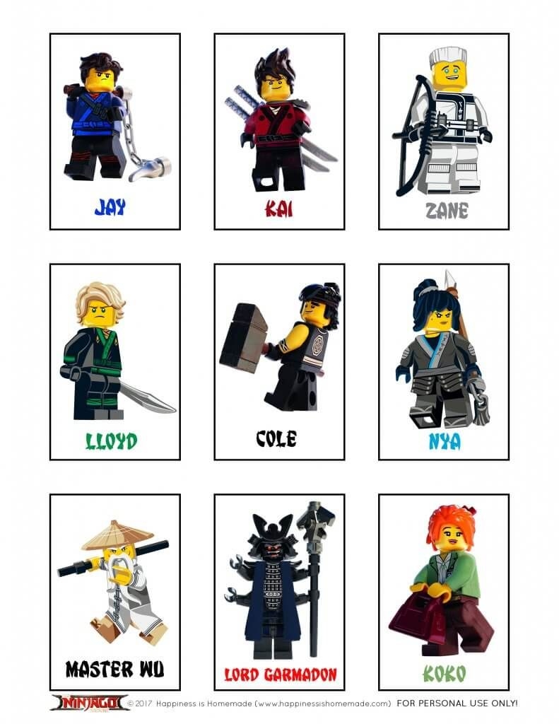 Printable Lego Ninjago Games Memory Shadow Match Artofit