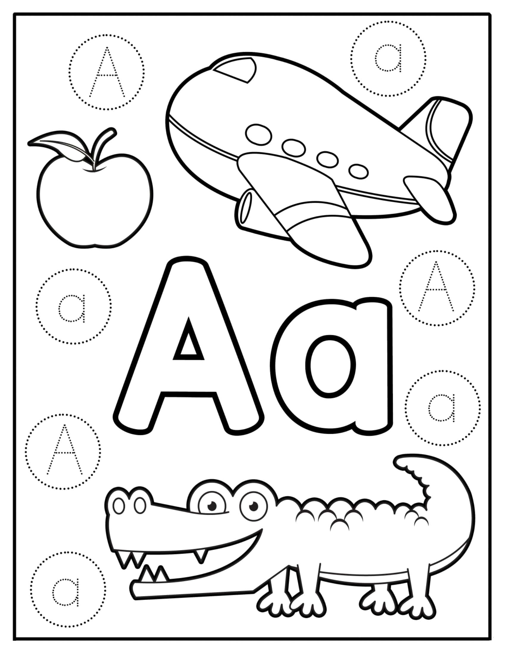 Printable Letter A Worksheets Free PDF Download