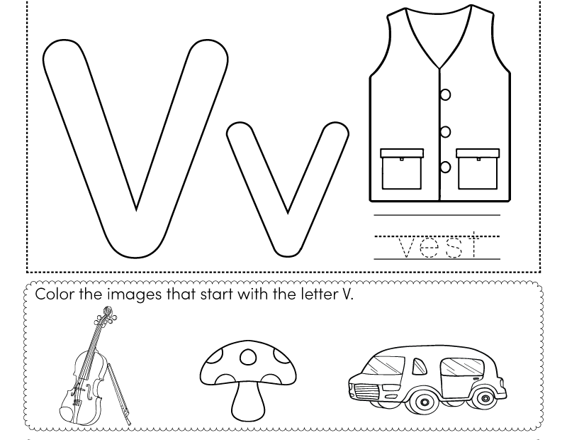 Printable Letter V Worksheets Printable Word Searches