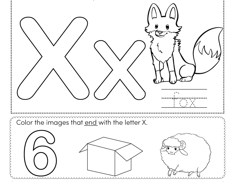 Printable Letter X Tracing Worksheets For Preschool Letter X Tracing